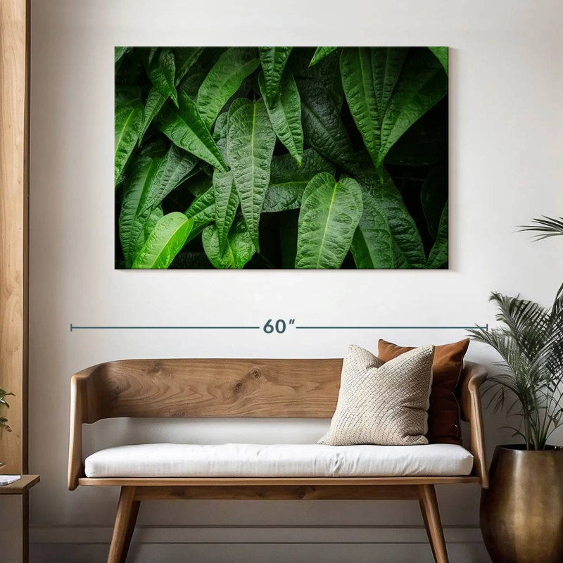 Harnek feuilles de plantes fraîches, H 32 po x l 48 po