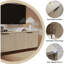 Buffet avec rangement, buffet avec porte cannelée, buffet de cuisine avec tablettes réglables, buffet pour le salon, l'entrée, le couloir-57991