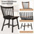 Solid Wood Windsor Dining Chairs Set of 4-648180240