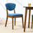 2-Piece Mid-Century Modern Wood & Upholstered Dining Chair Set-548594513-548594467