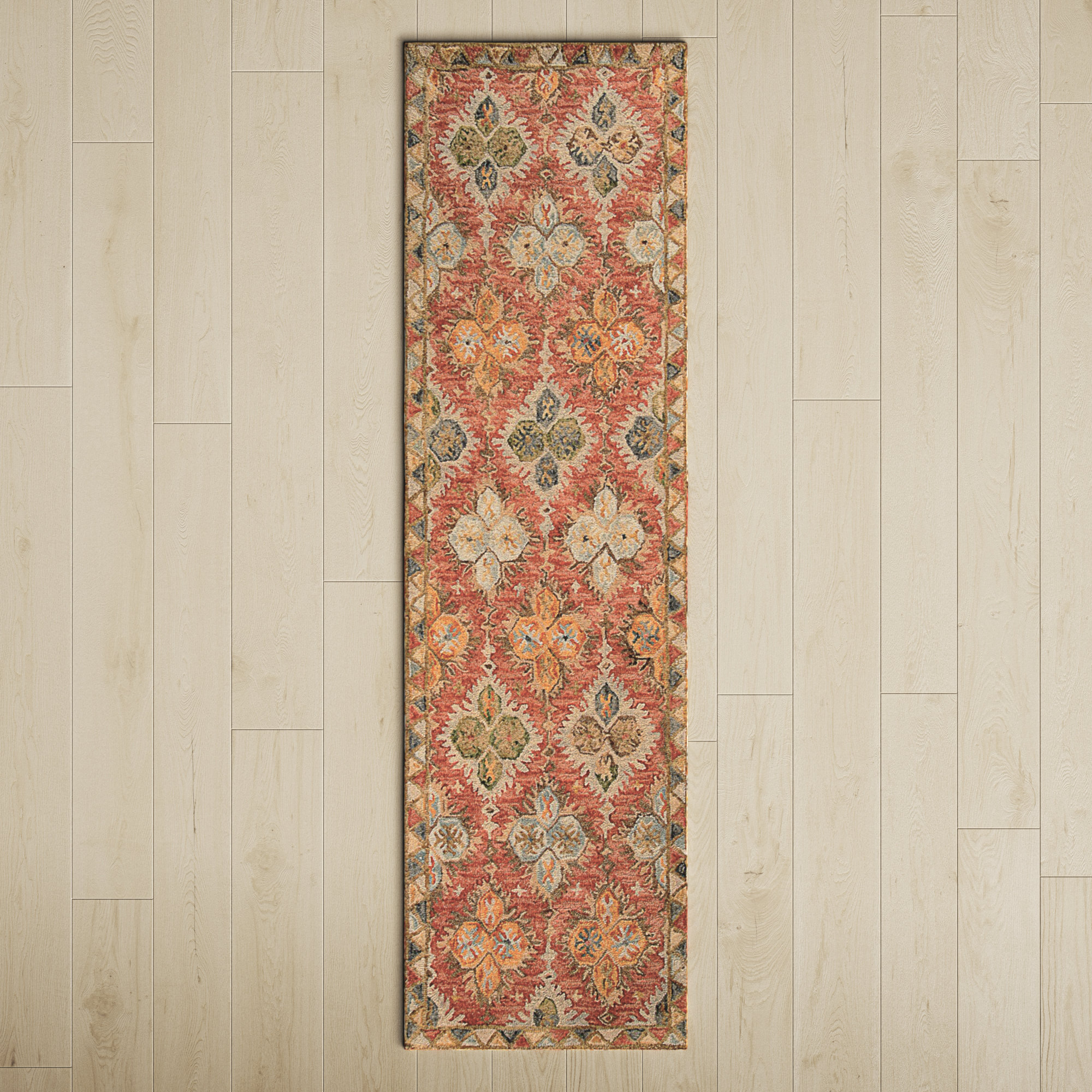 Adrien Handmade Wool Rug, Runner 2'3" x 8'