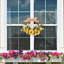 16 Inch Yellow Rose Wreath For Front Door