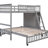Wooden Twin Over Full Bunk Bed In Gray With Six Drawer Cabinets And Adjustable Shelf Spaces Drawers, Capabilities, A Setup Potential-1707211963