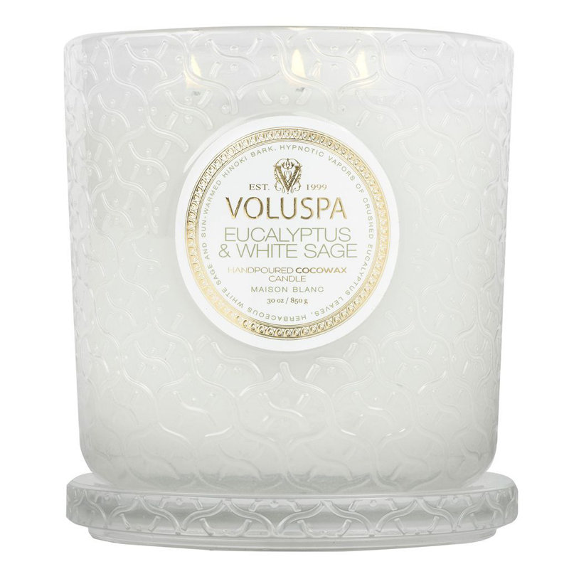 Eucalyptus And White Sage 30Oz Boxed Luxe Candle