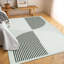 Tapis moderne lavable à la machine avec envers en caoutchouc antidérapant à motif géométrique pour le salon, la chambre à coucher, le bureau et la salle à manger-88957918