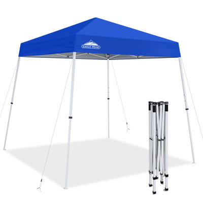 EAGLE PEAK 8 Ft. W X 8 Ft. D Slant Leg Steel Pop Up Canopy