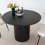 Castner 4 - Person Dining Table Sets With 41.5'' Round Table & 4 Upholstered Boucle Armchairs-103707480