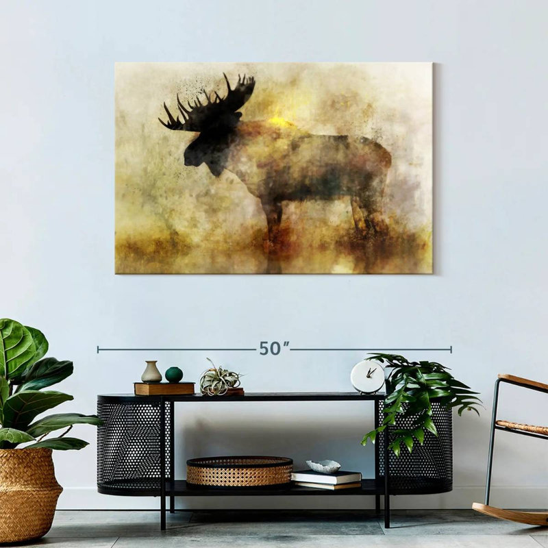 Brampt Happy Moose II, 30" H x 45" W