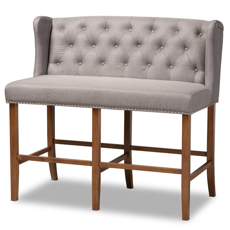 Banc de tabouret de bar Alira, Gris, Tabouret de bar (siège d'une hauteur de 30 po)