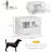 Versatile Wooden Dog Crate End Table with Multiple Doors for Small Dogs
