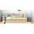 Full Size Wood Daybed With Trundle And Fence Guardrails-350397128-350397131