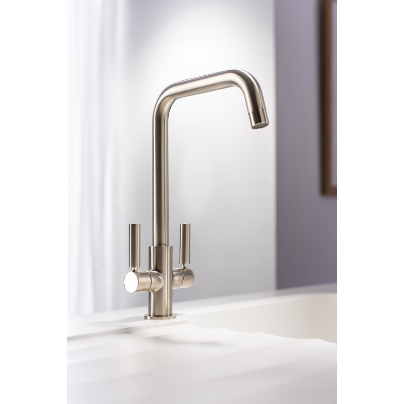 Abode Globe Quad Monobloc Tap, Brushed Nickel