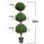 Arbre topiaire artificiel 4,6 pi avec trois boules