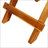 Foldable And Adjustable Acacia Wood Side Table With Teak Finish, No Installation Required For Outdoor And Indoor Use