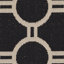 Tapis intérieur / extérieur noir / beige à motif géométrique Arneshia-20794309