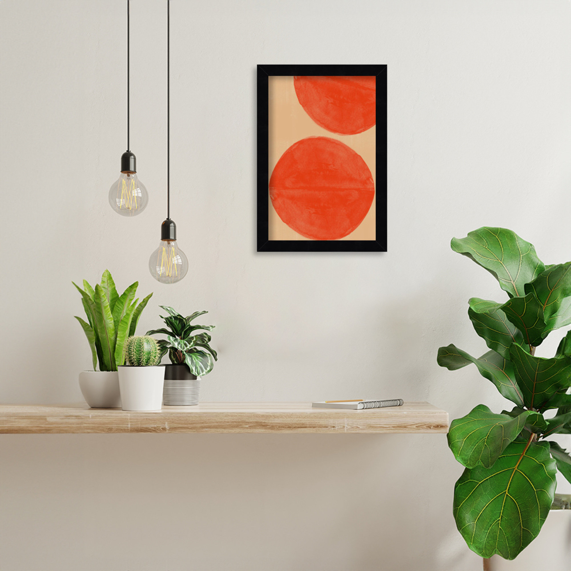 Separation by The MIUUS STUDIO Wood Framed Wall Art Print, 13" H x 9" W, Black