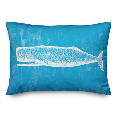Blue Whale Rectangular Pillow Cover & Insert