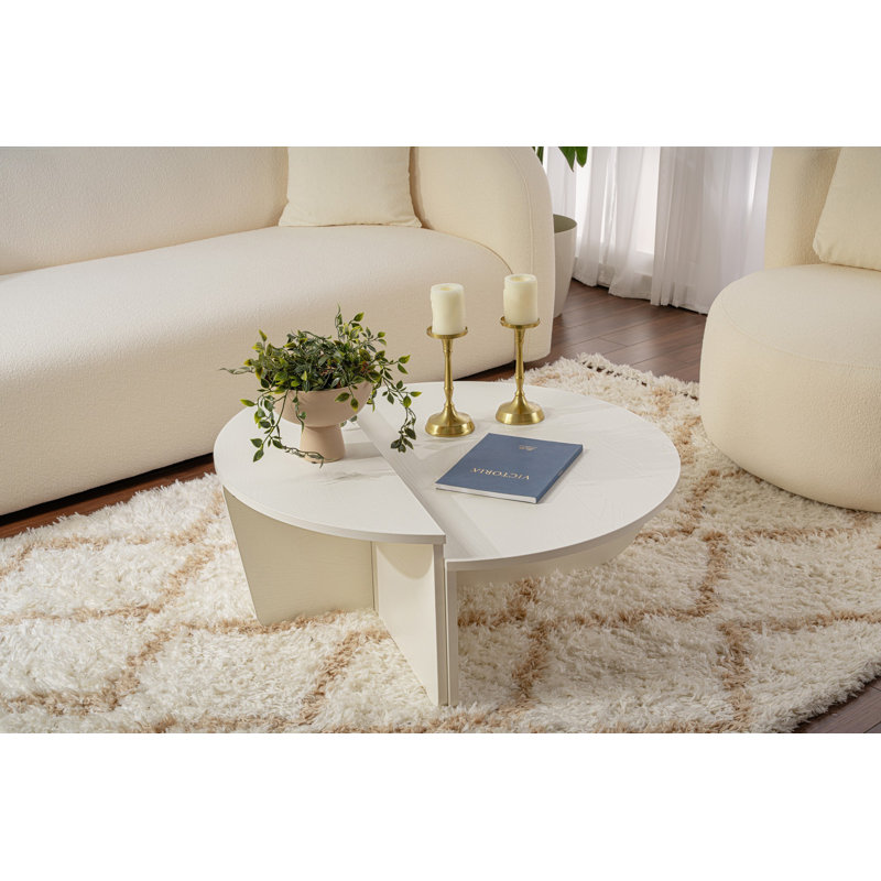 Modern Black Coffee Table, 3 Pieces, 100% Melamine Coated Particle Board, 90 x 30 x 60 cm & 85 x 35 x 40 cm, Solid Color Design, Durable & for Living Room, Easy to Clean