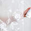 iDesign Daisy Waterproof PEVA Shower Curtain with 12 Metal Grommets - 72" x 72" – White/Frost