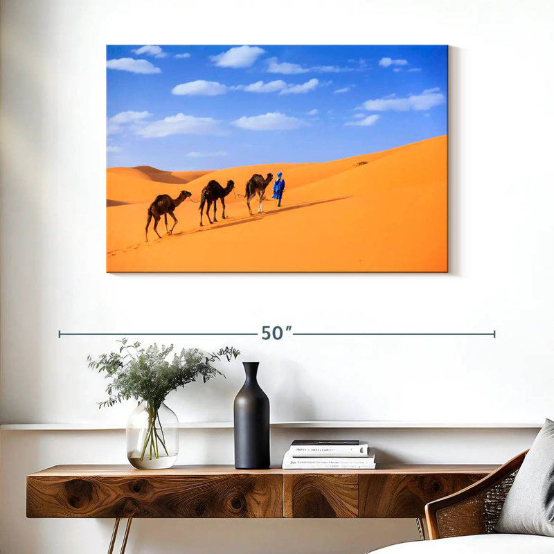 Brampt Traveling Camels, 26" H x 39" W