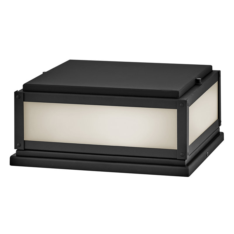Max Pier Mount Outdoor Lantern, Black, No