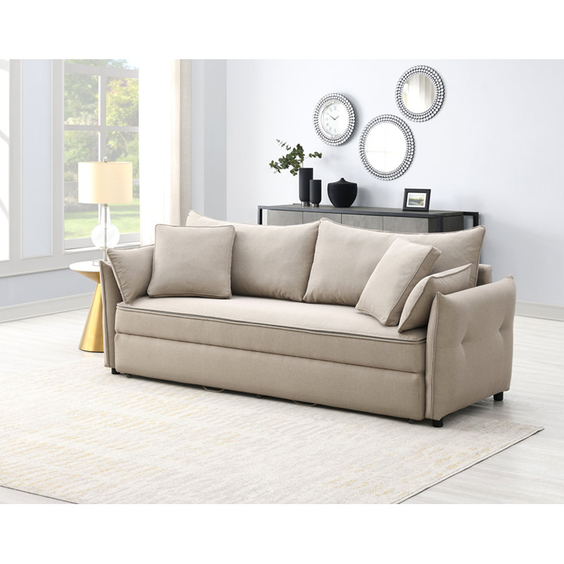 Irina Pull-Out Fabric Sleep With Storage