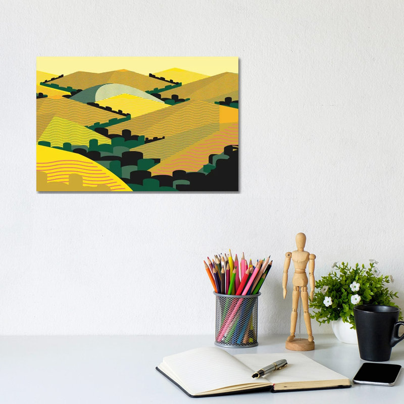 California Hills by Charles Harker - Wrapped Canvas Print, 20.32 cm H x 30.48 cm W