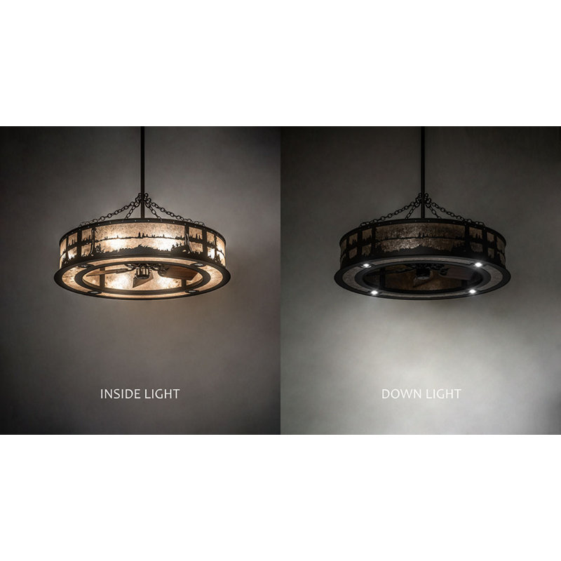 Quiet Pond Downrod Ceiling Fan