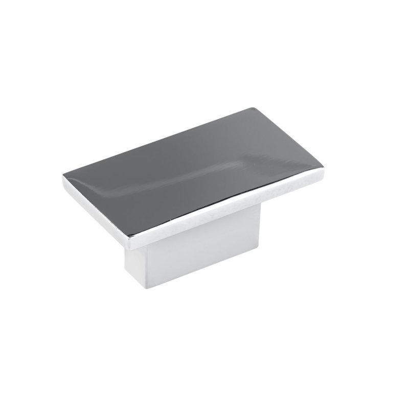 Boutons rectangulaire, Nickel poli