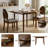 Extendable Dining Table with Solid Wood Legs, Space-Saving Design for Small Apartments and Kitchens, 31-47 Inch Foldable Drop Leaf Table（Only Table）