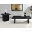 Table basse rectangulaire noire en stratifié