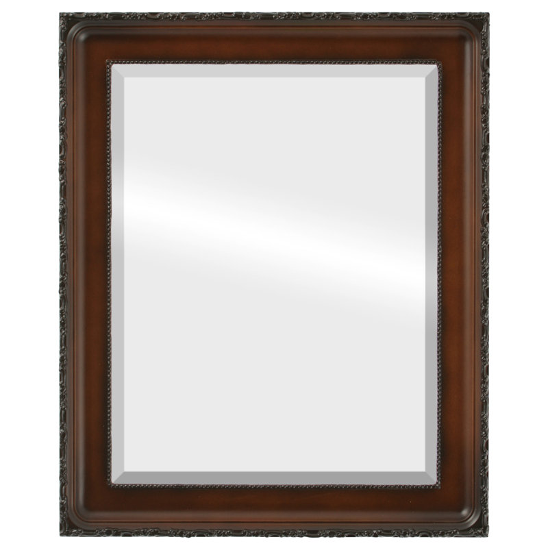 Reposa Rectangle Mirror, Light Walnut, 26.63" H x 20.63" W