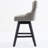 Swivel Velvet Bar Stools Set Of 2，Counter Height Bar Stools With Backs And Wood Legs Home Bar Kitchen Island Pub Restaurant For Home Bar Kitchen Island Pub Restaurant-222284932