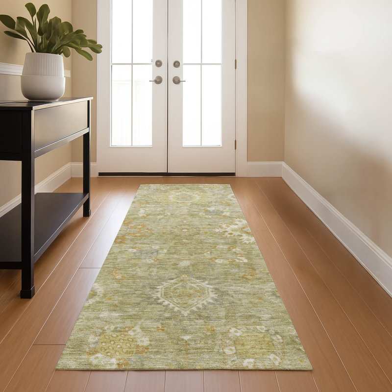 Premium Machine Washable Mayfield AMF1927 Global Rug, Runner 2'3" x 7'6"