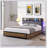 Black;Brown;Grey Queen Bed