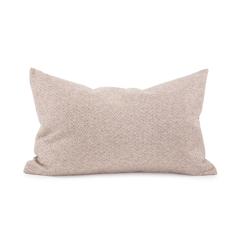 Oreiller 14 x 22 Panama - Insert, Polyester, Sable