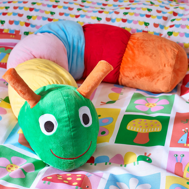 Charlee Caterpillar 3D Shaped Cushion