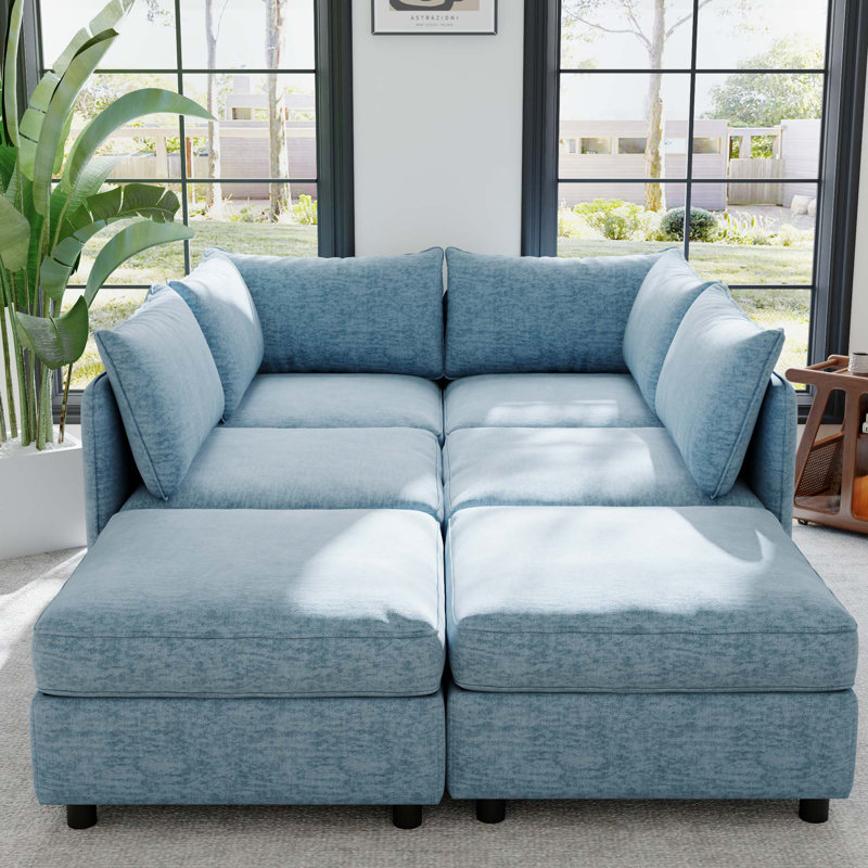 Modular Sectional Sofa with Storage for Living Room