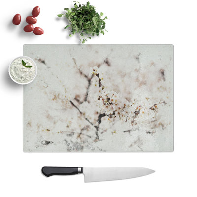 Cherry Blossom Flowers Vol.7 Watercolour Chopping Board
