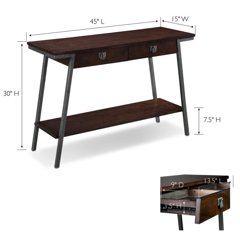 Console en bois massif Broyer
