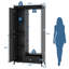 Modern Armoire Wardrobe Closet – Double Doors, Hanging Rod, Drawer & Adjustable Shelves-126140842