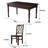 Sylvanus Rectangular 35.43'' W Dining Set-141446665-181700570