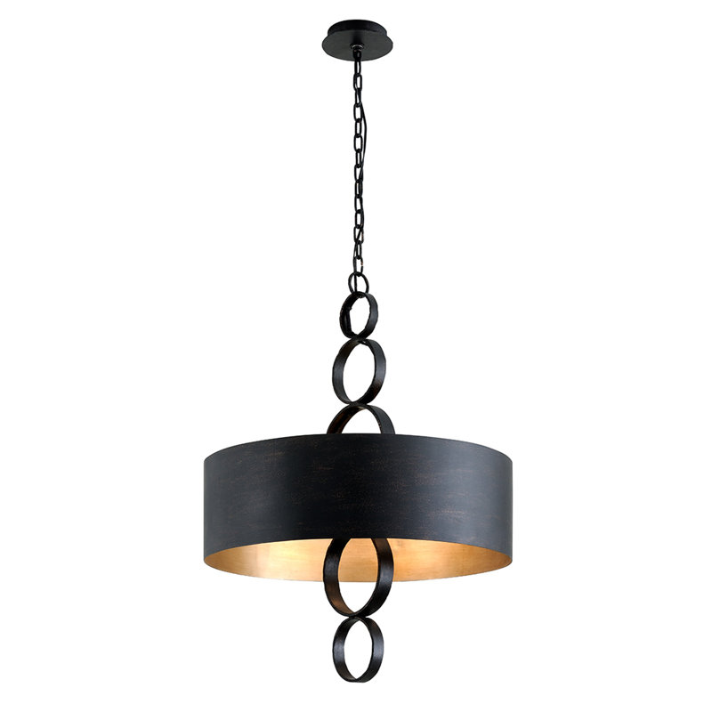 6 - Light Kitchen Island Geometric Pendant, 36" H x 26" W x 26" D