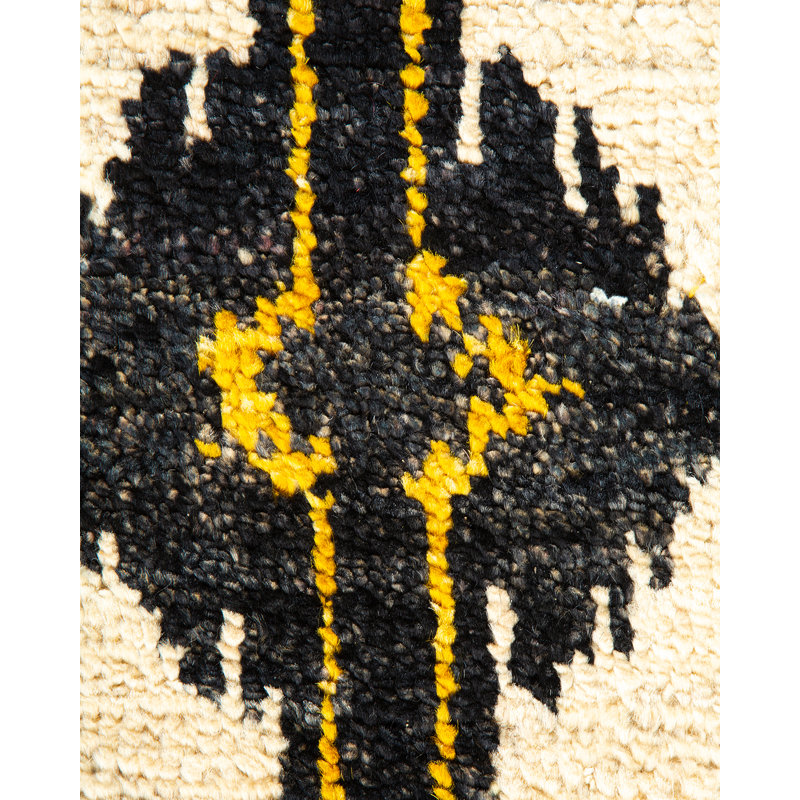 Contemporary One-of-a-Kind 4' 0" X 6' 2" Hand Knotted Area Rug