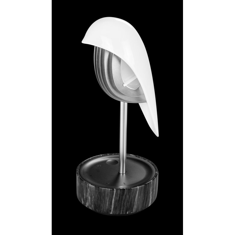 Horloge de table Chirp, Marbre noir / or