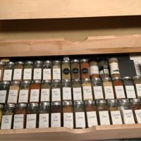 VANGAY Spice Rack Drawer, 4 Tier Expands From 13 To 26 Drawer