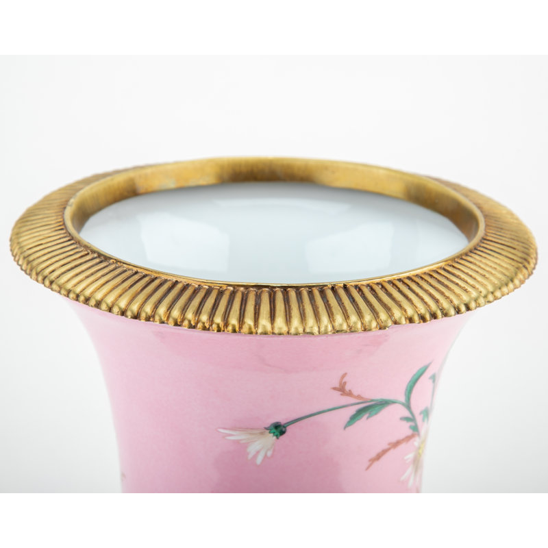 Pink Garden Handmade Porcelain China Table Vase