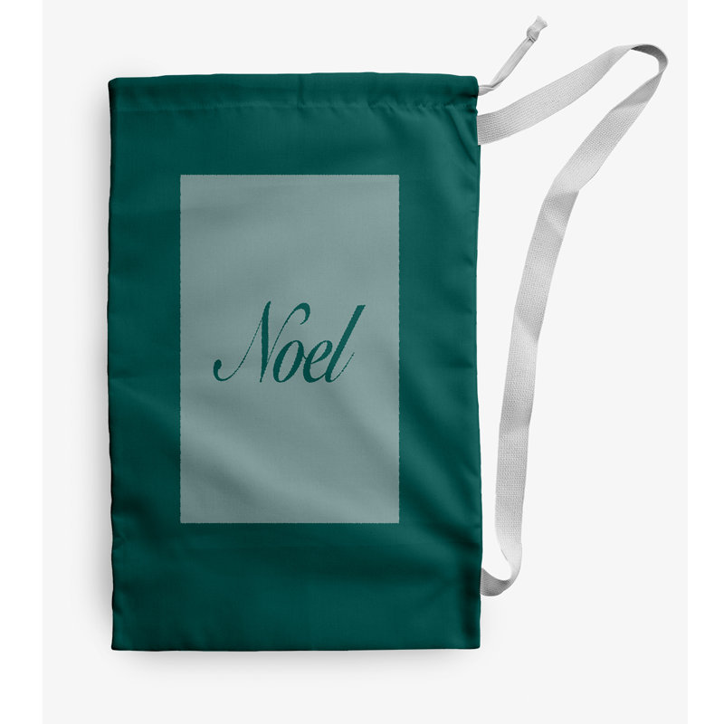 Fabric Laundry Bag with Handles, Medium (36" H x 28" W), Teal