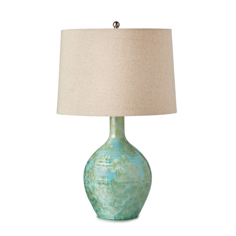 Crystalline Warren Lamp, Jade, 22.5" H x 7.75" W x 7.75" D