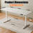 ERGOMAKER Electric Standing Desk，Height Adjustable Desk，63 x 23.6 Inches，with Splice Board，Child Lock & Memory Function,White-122057584-129105981